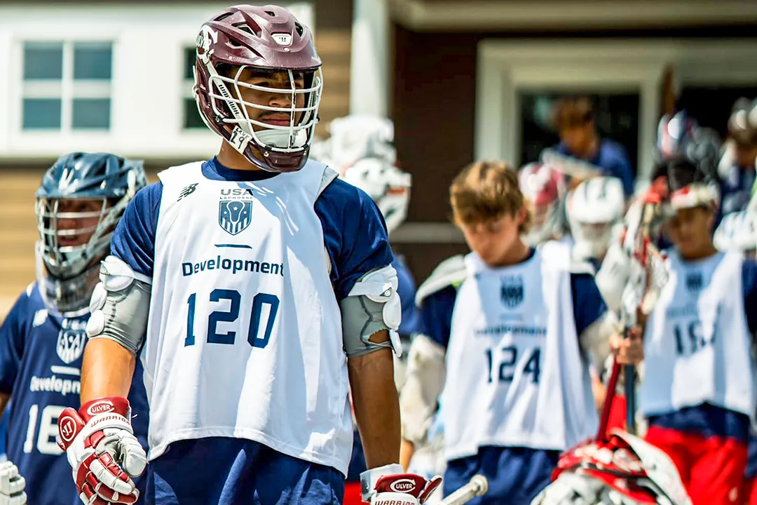 Culver Academy (Ind.) and Sweetlax Florida midfielder Michael McColgan at the USA Lacrosse National Team Development Program Combine at Garrison Forest in Owings Mills, Md.