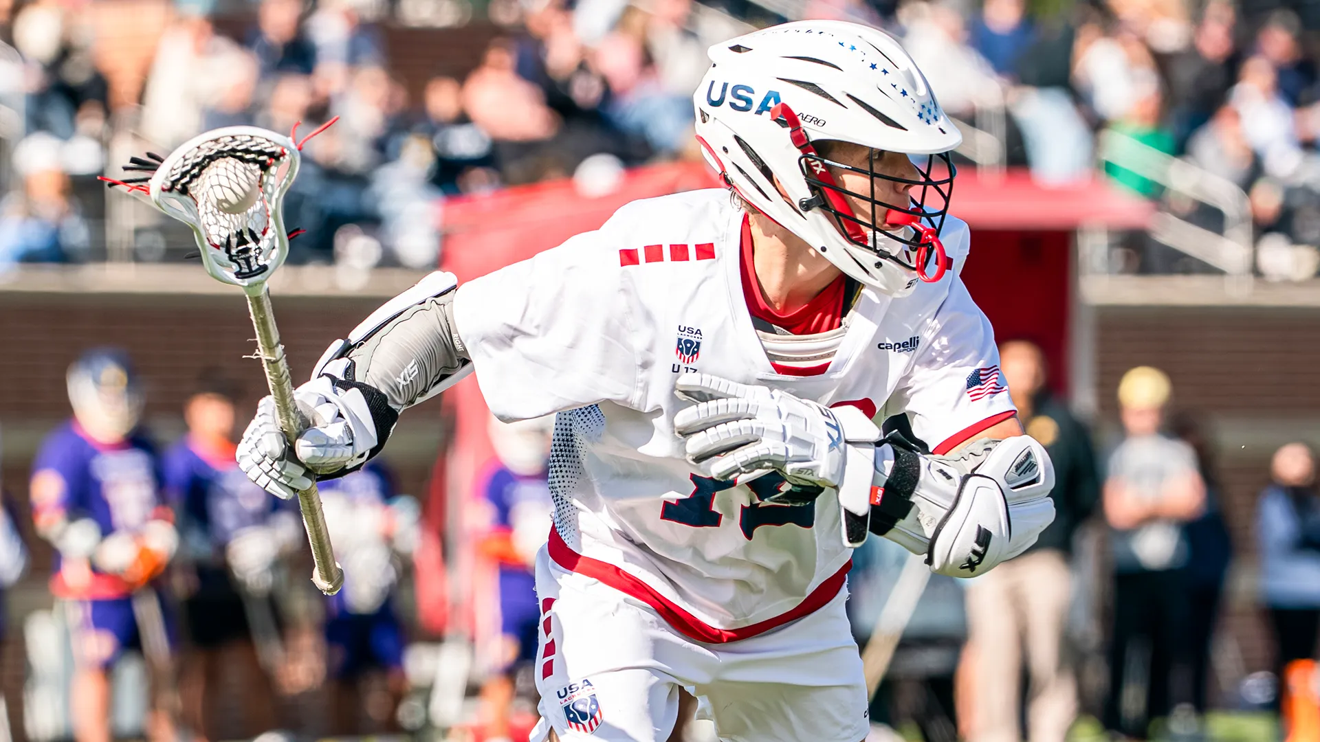 U.S. U17 Youth National Team attackman Harrison Tyler during the 2025 Rivalry Challenge at USA Lacrosse