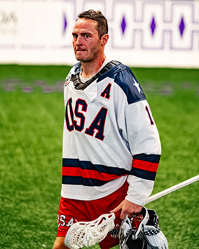 Joel White at the 2024 World Lacrosse Box Championships in Utica, N.Y.