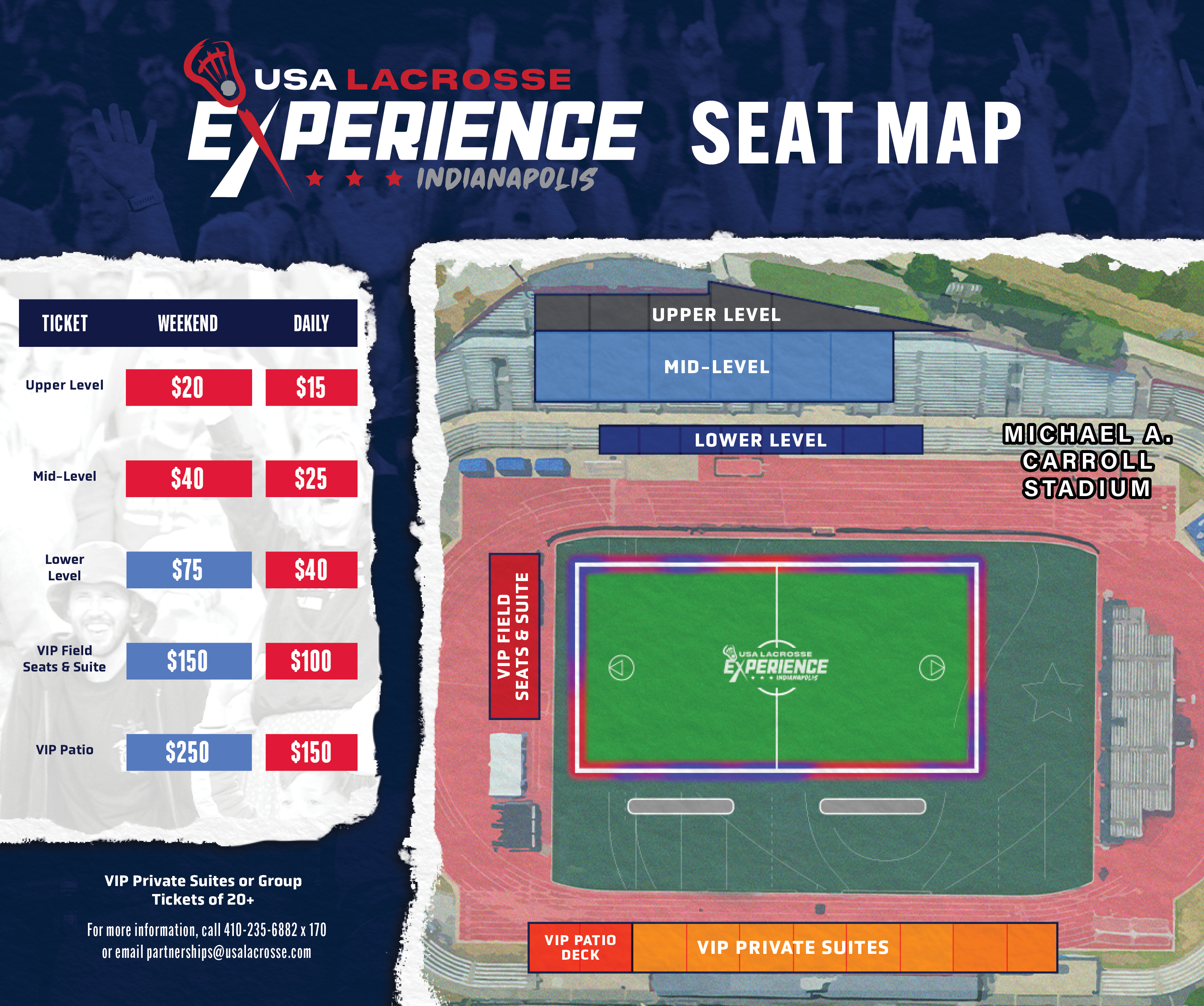 Ticket pricing grid