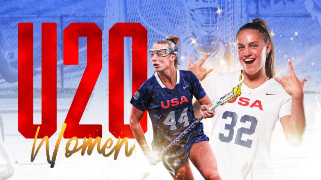 Graphic featuring USA U20 athletes Madison Taylor, Caitlin Barrett and Shea Dolce