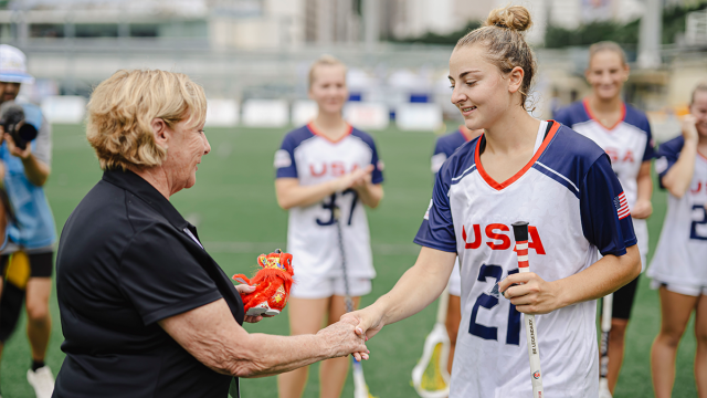 Maddie Epke was the Player of the Match in the USA's win over Israel.