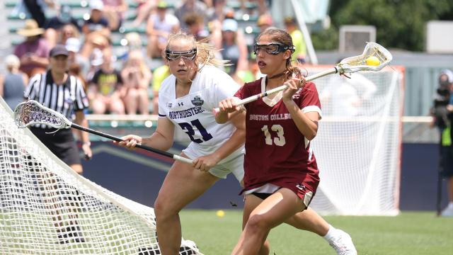 Northwestern's Madison Smith and Boston College's Emma LoPinto