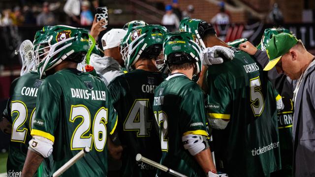 A Redwoods team huddle