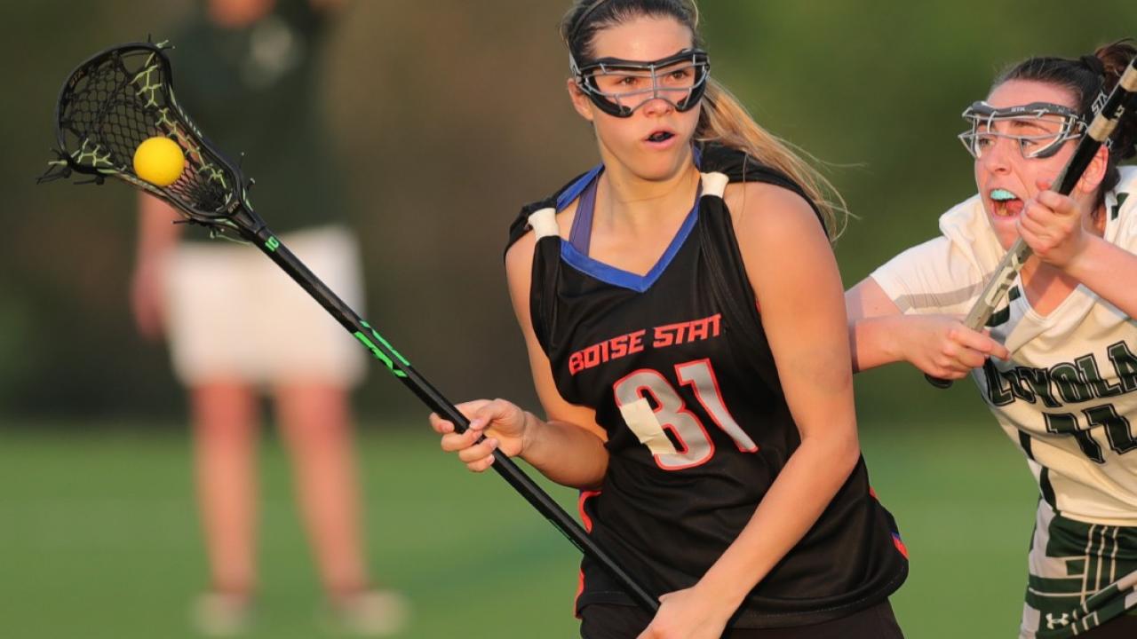 Boise State lacrosse player