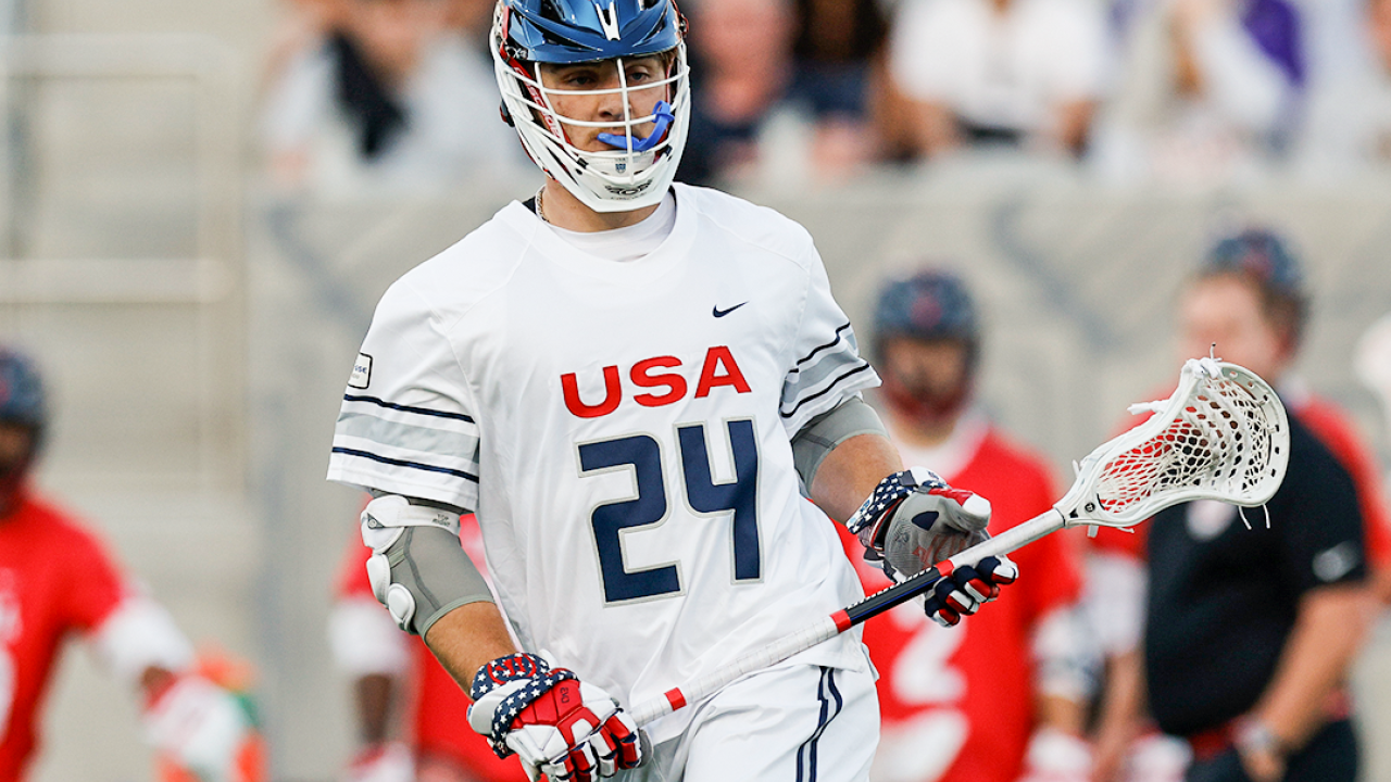 Brennan O'Neill scored three goals and the U.S. opened the world championship with a 7-5 win at Snapdragon Stadium.