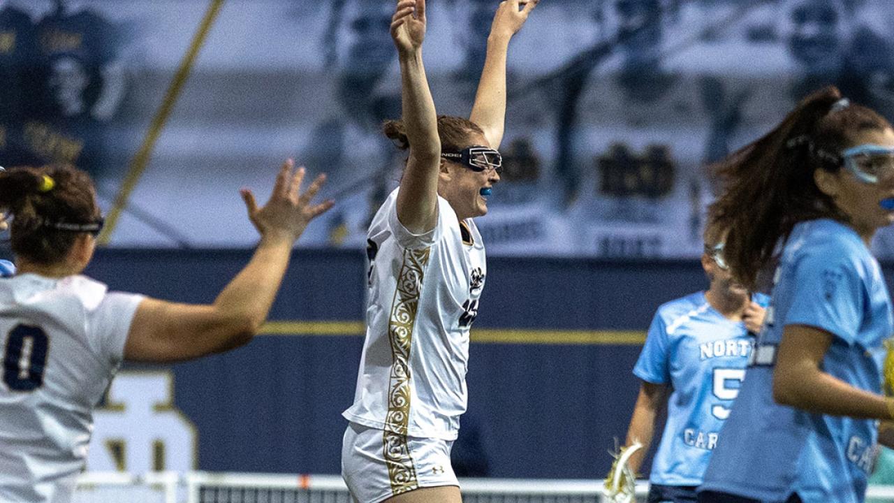 Notre Dame never trailed in a 16-12 victory over North Carolina, the Tar Heels first ACC loss since losing at Notre Dame in 2019.
