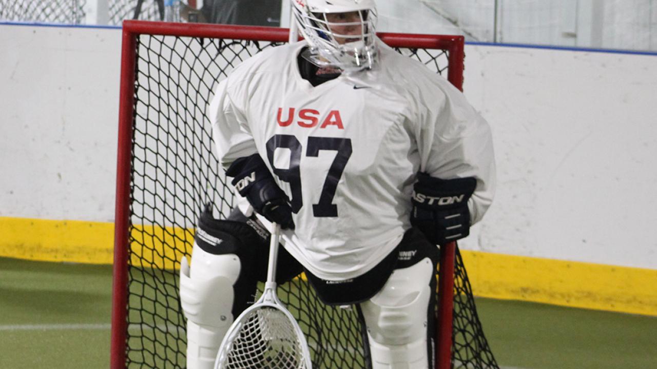 Taylor Moreno, reigning individual champion in Athletes Unlimited, took part in Sunday's Player ID camp for the U.S. women's box lacrosse team.