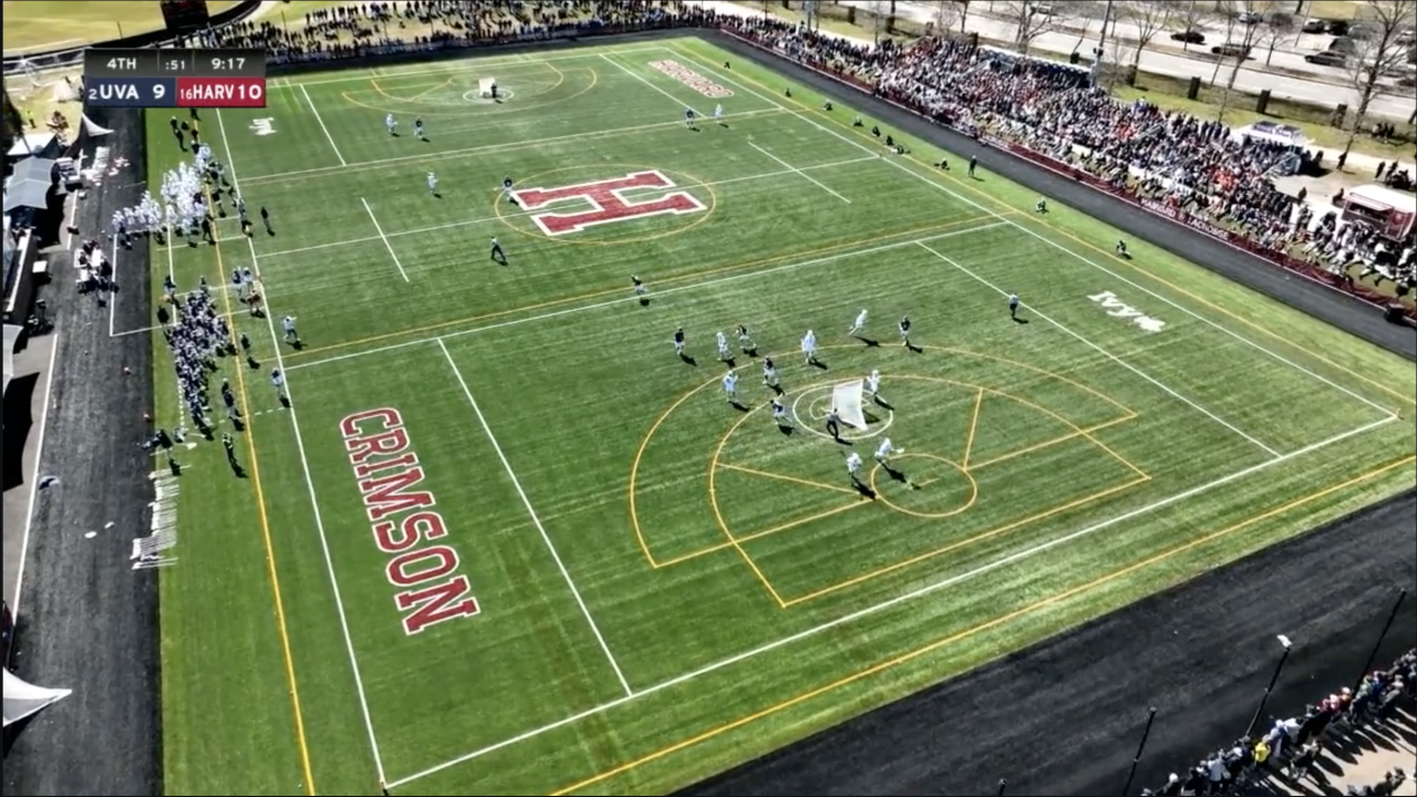 Aerial view of Harvard's Jordan Field