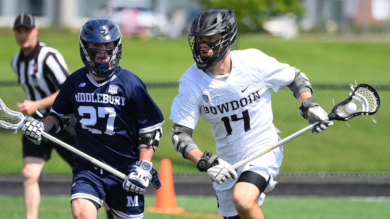 Bowdoin men's lacrosse will play in the NCAA semifinals for the first time in program history.