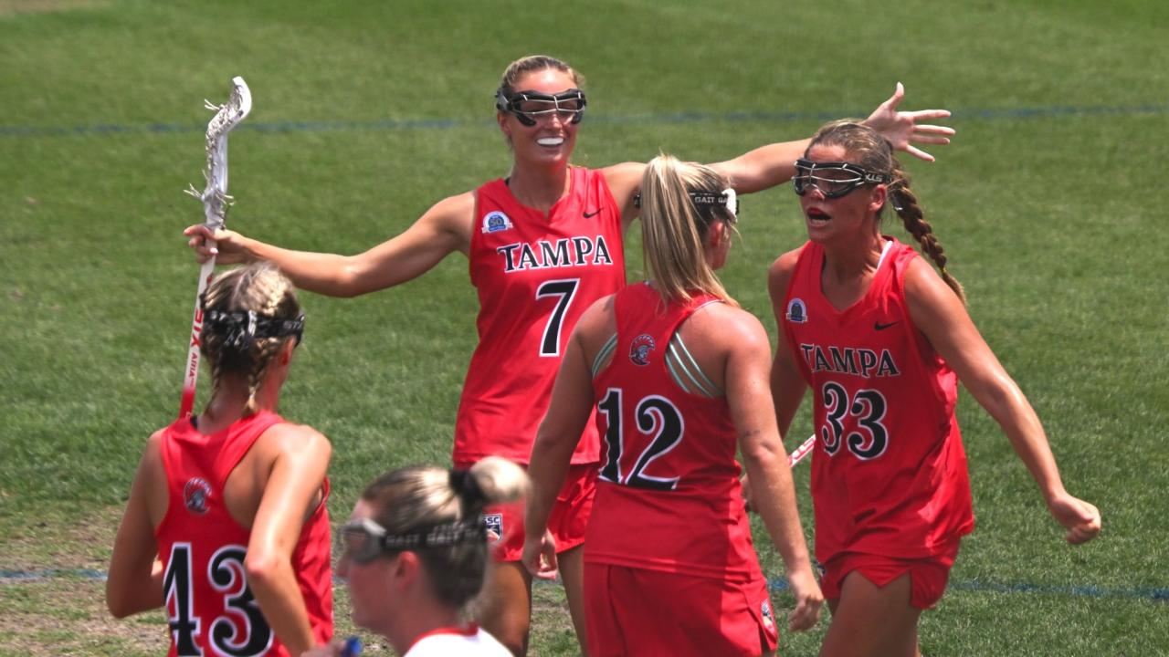 Tampa women's lacrosse beat Adelphi in Florida for its first-ever Division II title.
