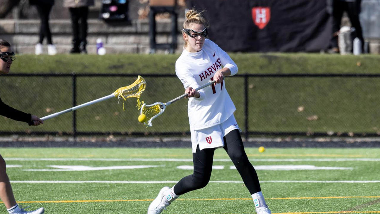 Callie Hem had 59 goals and eight assists for Harvard in 2024.