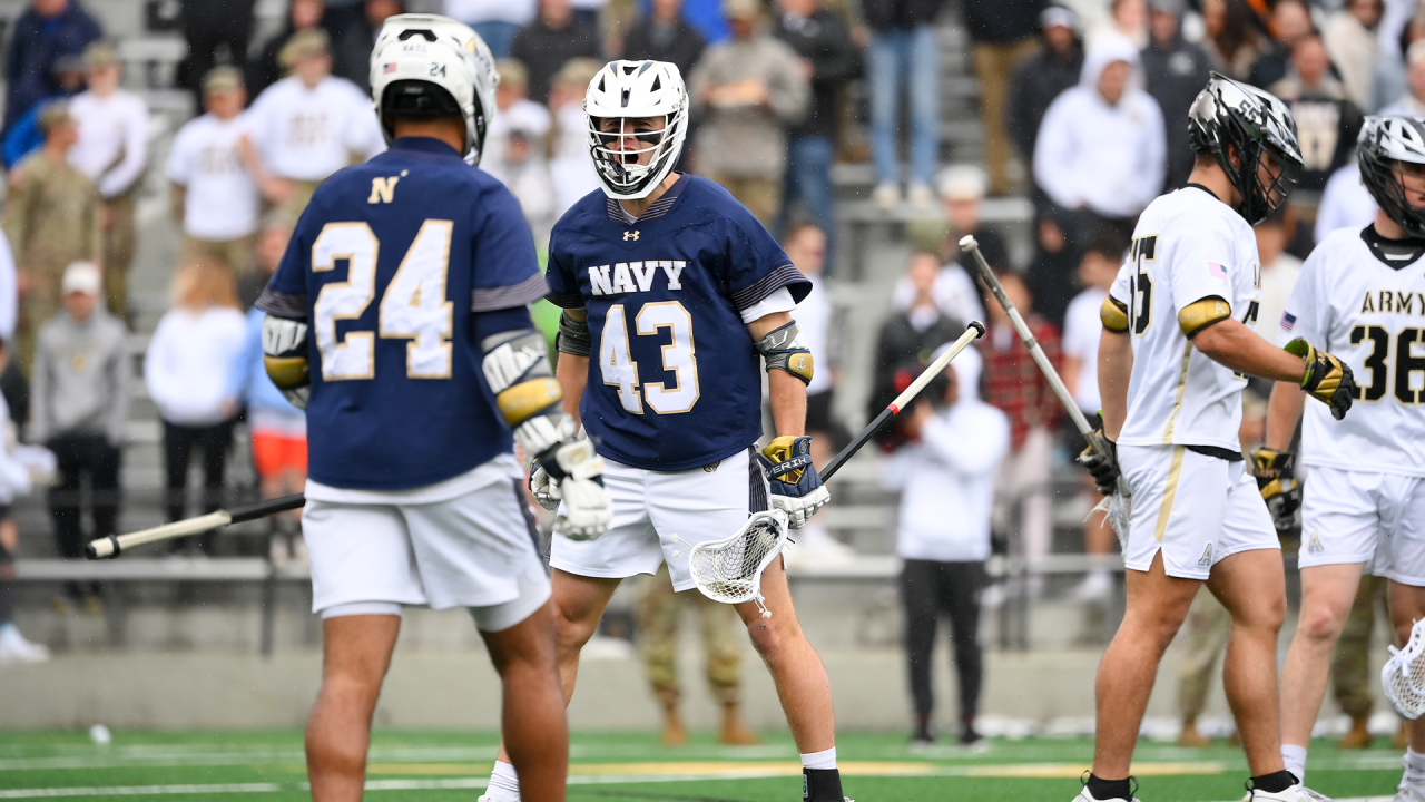 Max Hewitt scored one of the biggest goals of Navy's season in a win over Hopkins.