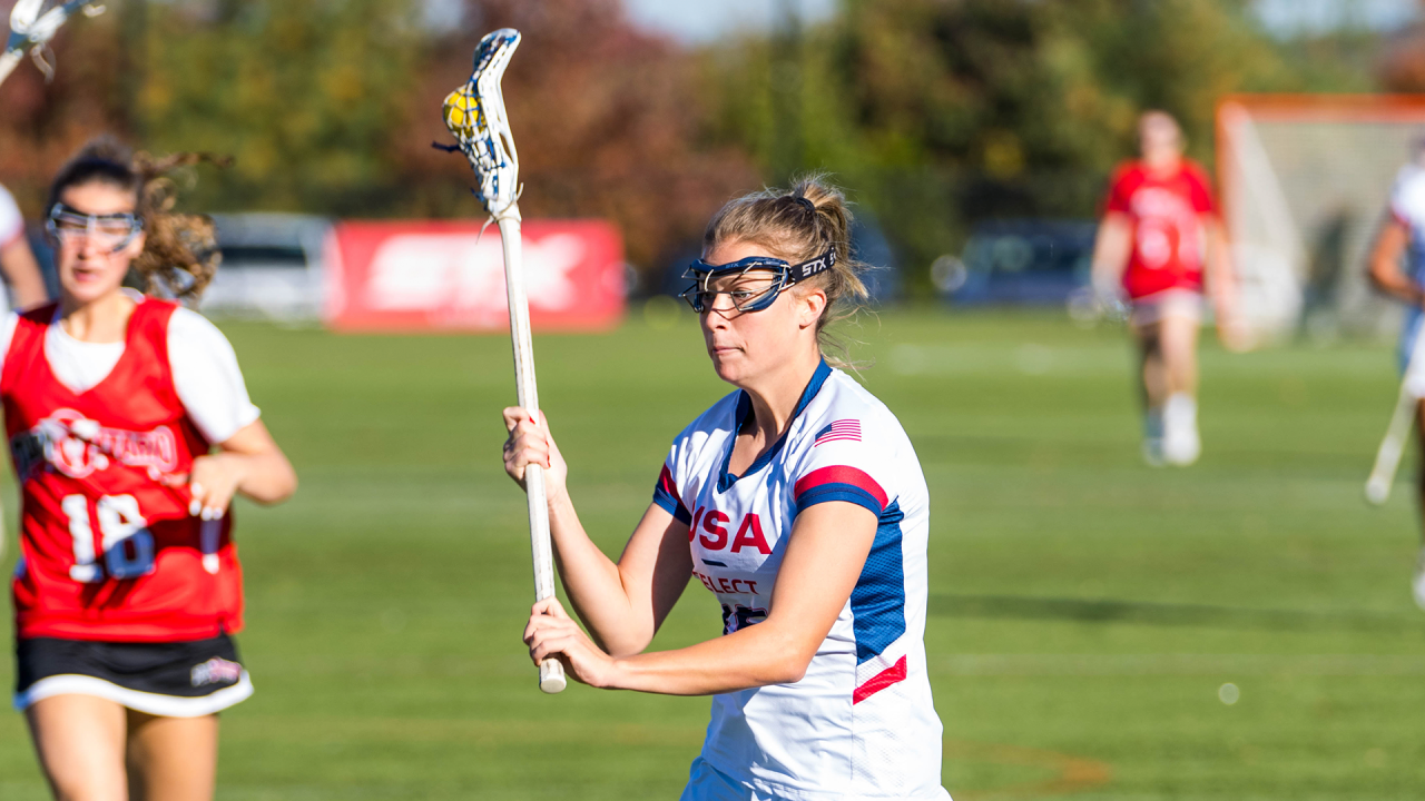 USA Select U18 athlete Rocquette Allen in action against Team Ontario at the Brogden Cup