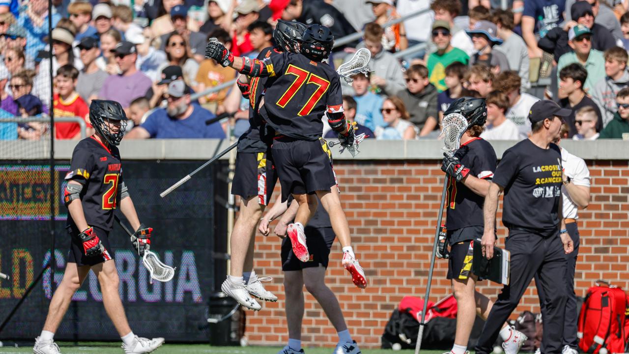 Maryland lacrosse celebration