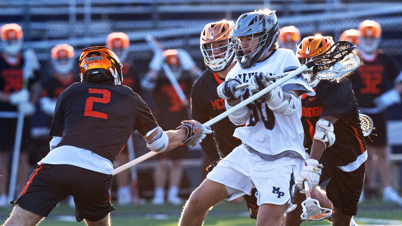 Malvern Prep (Pa.) vs. McDonogh (Md.) boys' lacrosse action from earlier this month