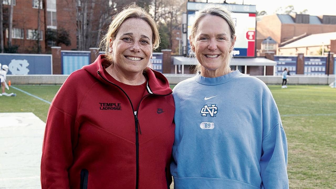 Temple's Bonnie Rosen and UNC's Jenny Levy