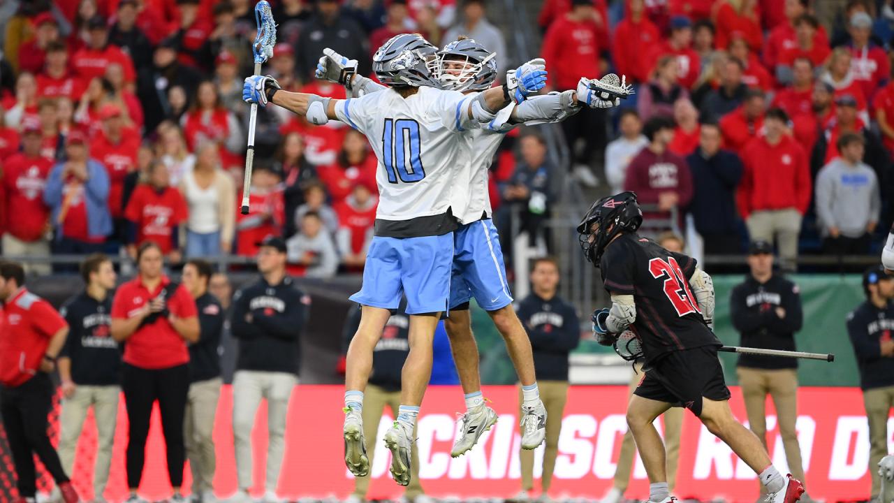 Tufts celebrates a goal